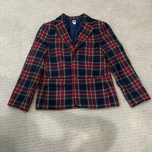 Janie and Jack Boys plaid blazer